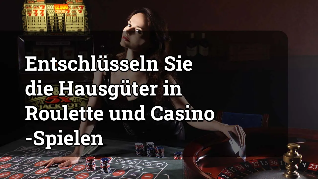 Entschlüsseln Sie die Hausgüter in Roulette und Casino -Spielen