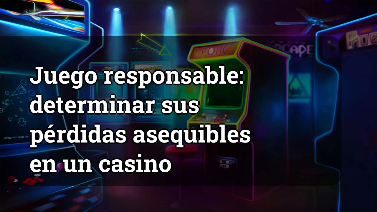 Juego responsable: determinar sus pérdidas asequibles en un casino