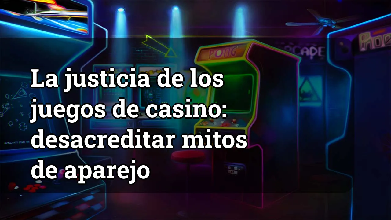La justicia de los juegos de casino: desacreditar mitos de aparejo