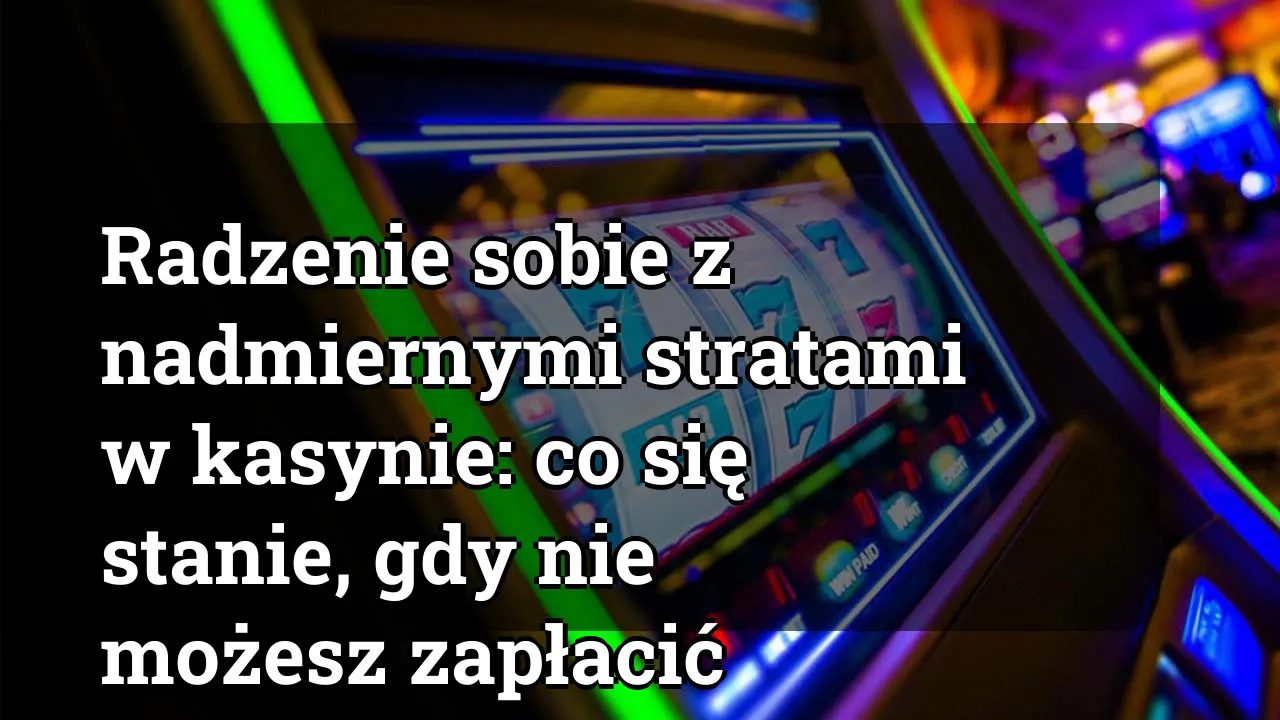 Radzenie sobie z nadmiernymi stratami w kasynie: co się stanie, gdy nie możesz zapłacić