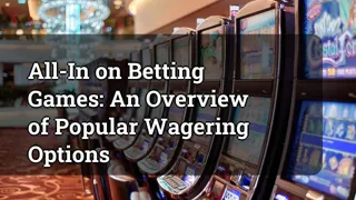 All-In on Betting Games: An Overview of Popular Wagering Options