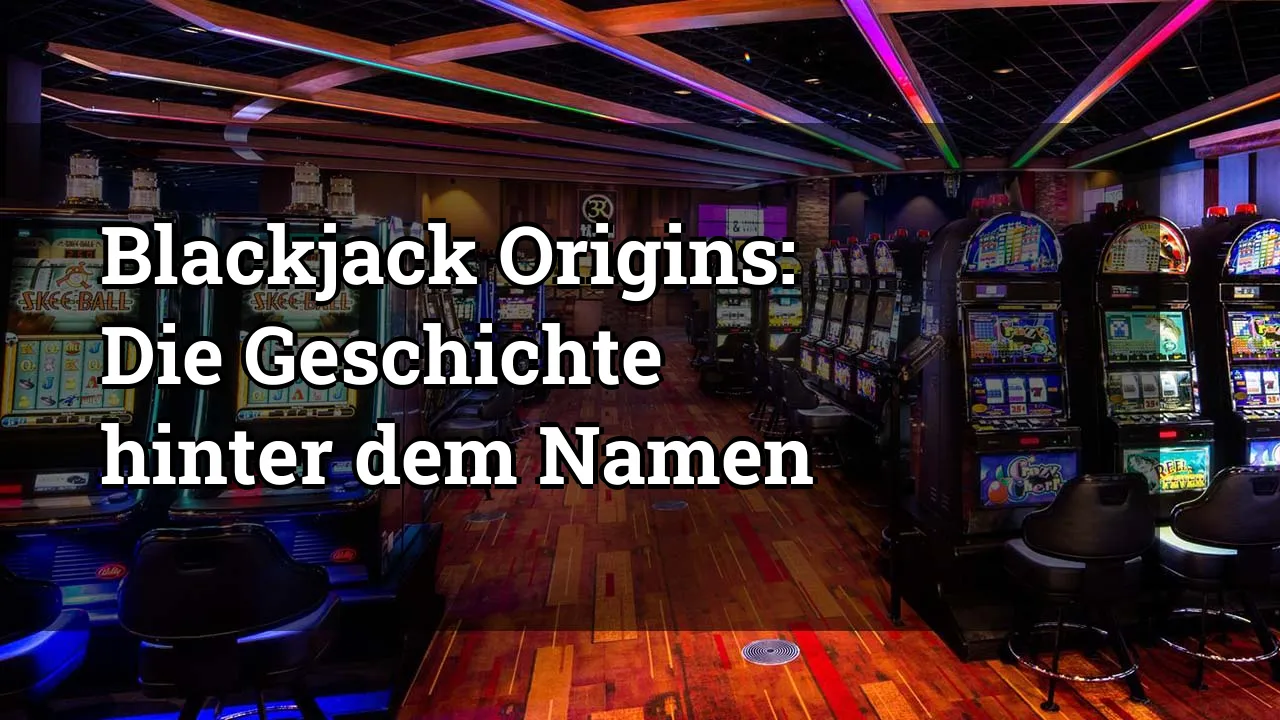 Blackjack Origins: Die Geschichte hinter dem Namen