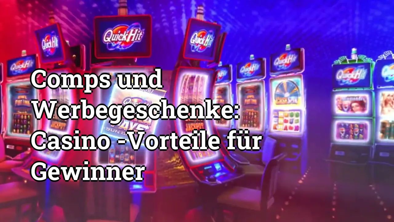 Comps und Werbegeschenke: Casino -Vorteile für Gewinner