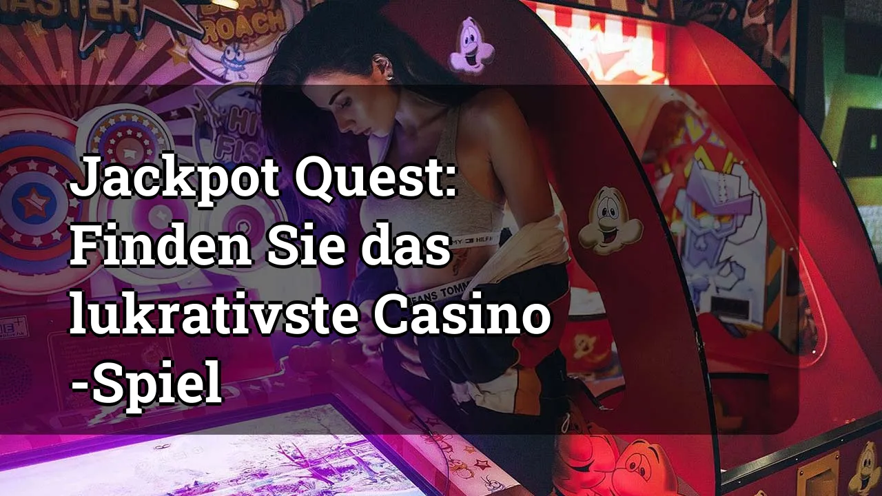 Jackpot Quest: Finden Sie das lukrativste Casino -Spiel