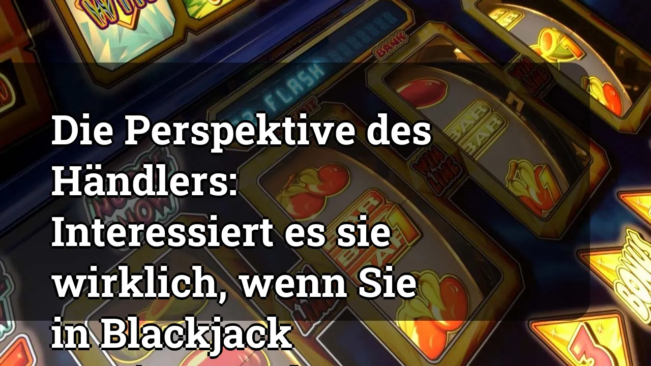 Die Perspektive des Händlers: Interessiert es sie wirklich, wenn Sie in Blackjack gewinnen oder verlieren?