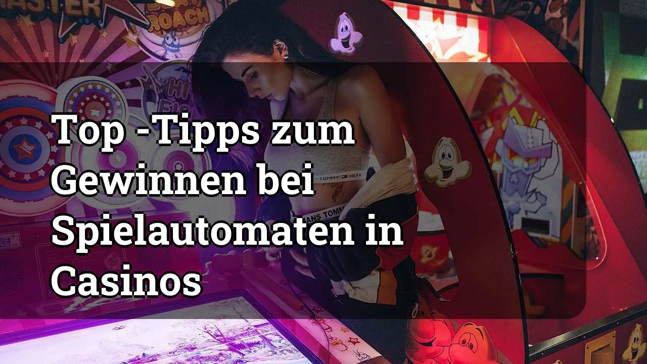 Top -Tipps zum Gewinnen bei Spielautomaten in Casinos