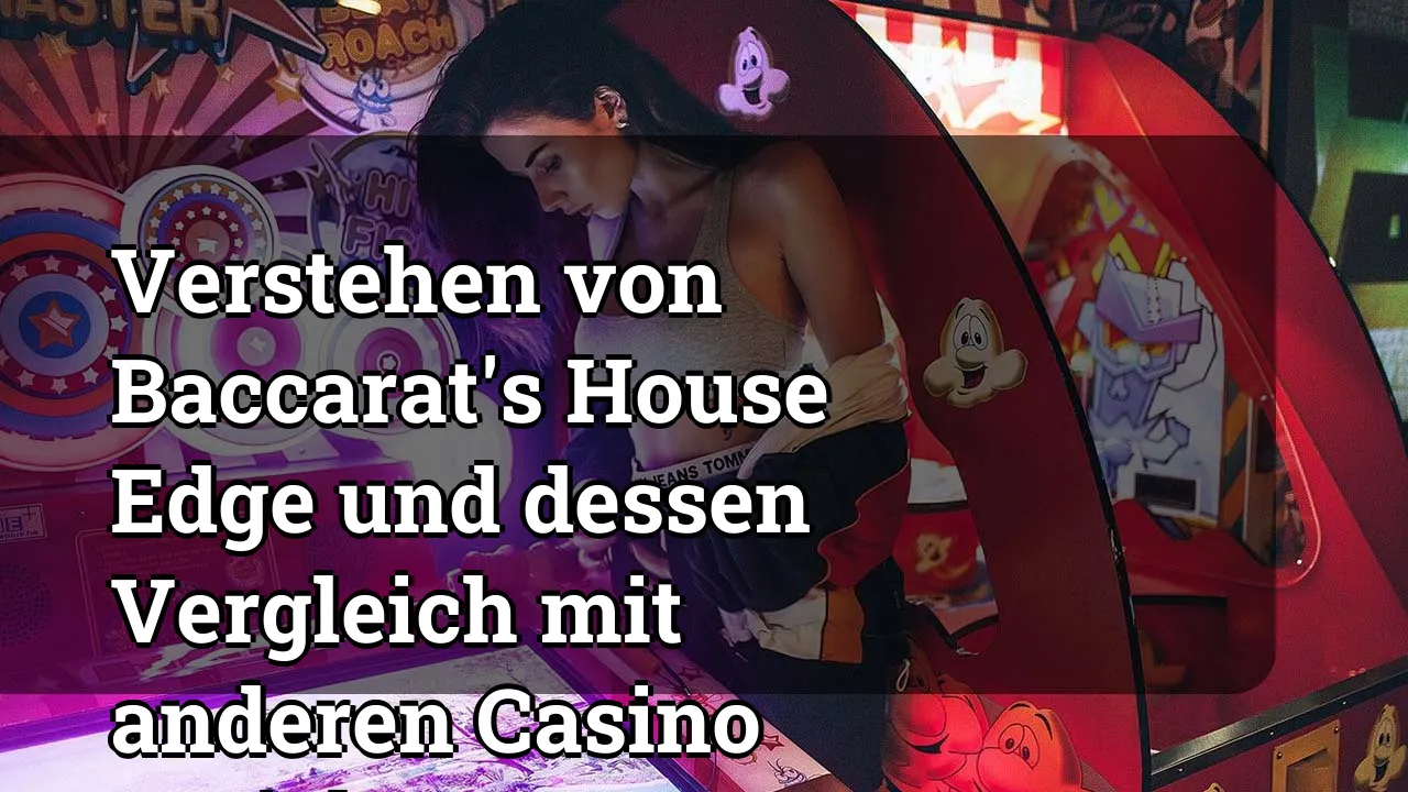 Verstehen von Baccarat's House Edge und dessen Vergleich mit anderen Casino -Spielen