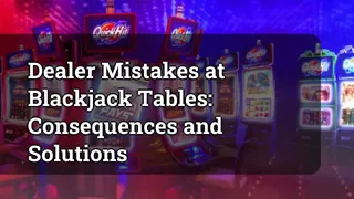 Dealer Mistakes at Blackjack Tables: Consequences and Solutions