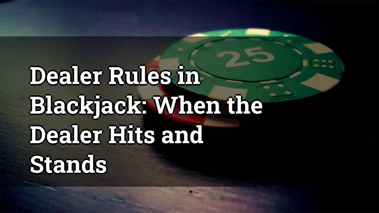 Dealer Rules in Blackjack: When the Dealer Hits and Stands