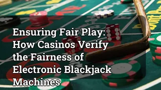 Ensuring Fair Play: How Casinos Verify the Fairness of Electronic Blackjack Machines