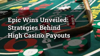 Epic Wins Unveiled: Strategies Behind High Casino Payouts