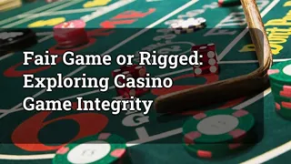 Fair Game or Rigged: Exploring Casino Game Integrity