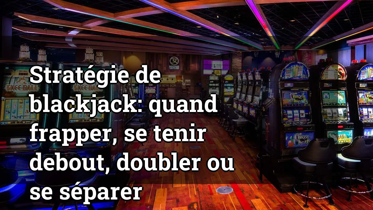 Stratégie de blackjack: quand frapper, se tenir debout, doubler ou se séparer