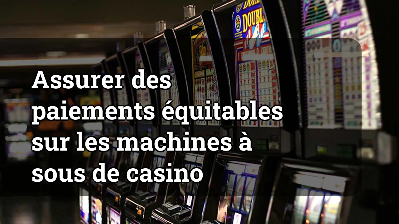 Assurer des paiements équitables sur les machines à sous de casino