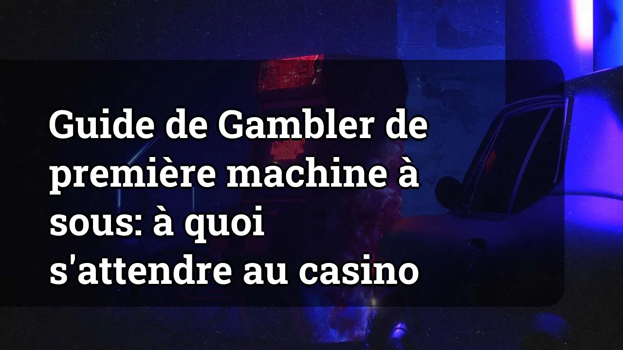Guide de Gambler de première machine à sous: à quoi s'attendre au casino