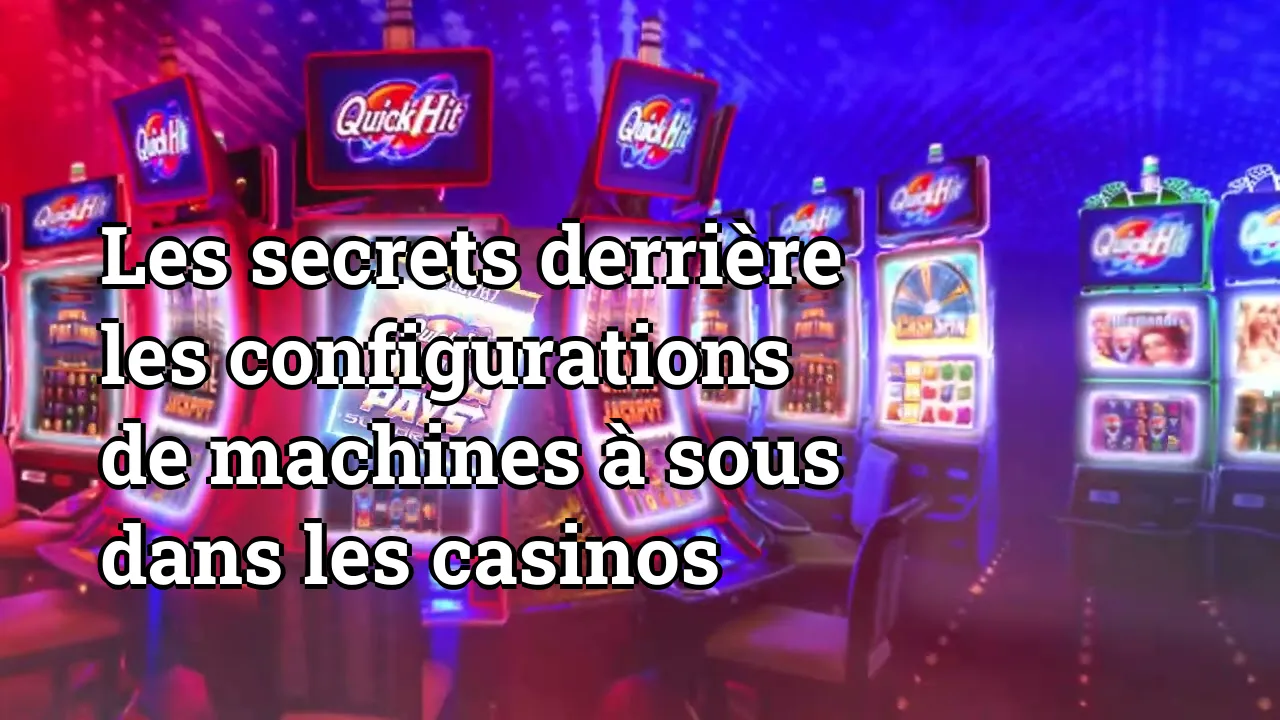 Les secrets derrière les configurations de machines à sous dans les casinos