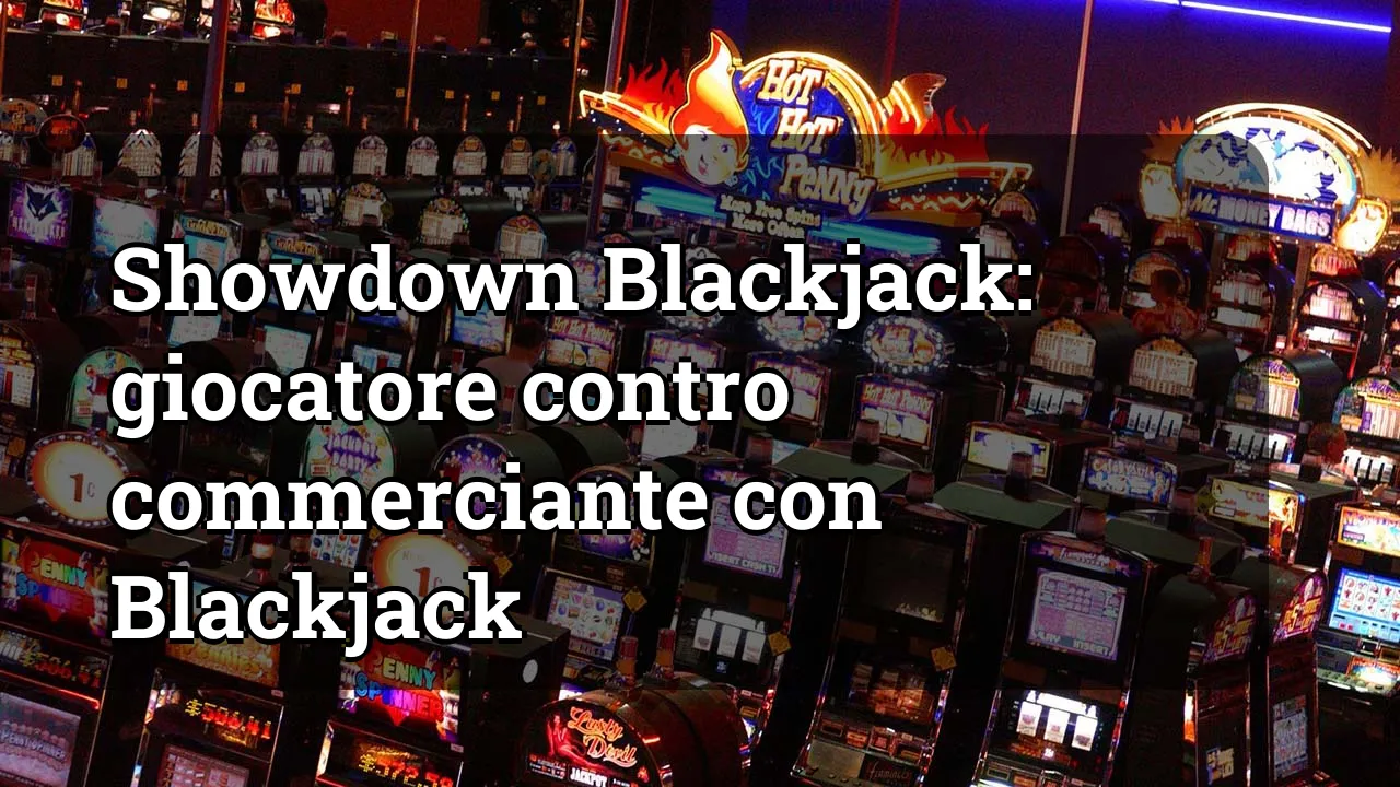 Showdown Blackjack: giocatore contro commerciante con Blackjack