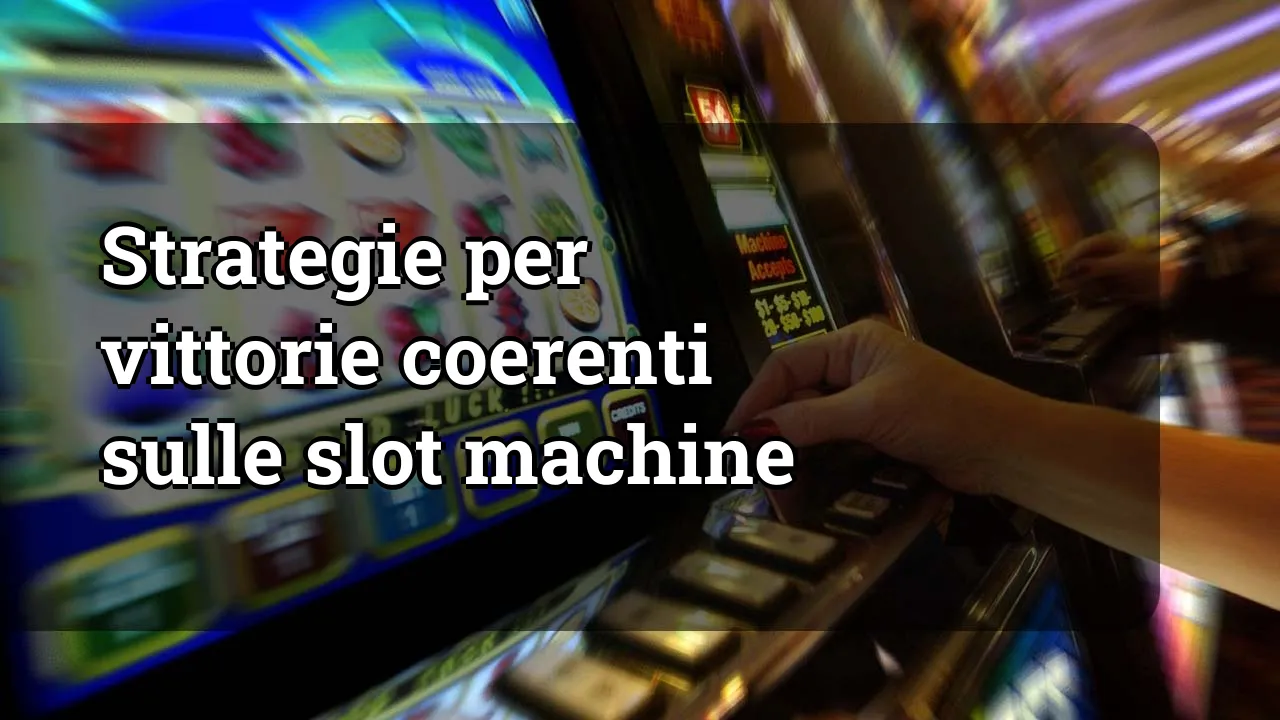 Strategie per vittorie coerenti sulle slot machine