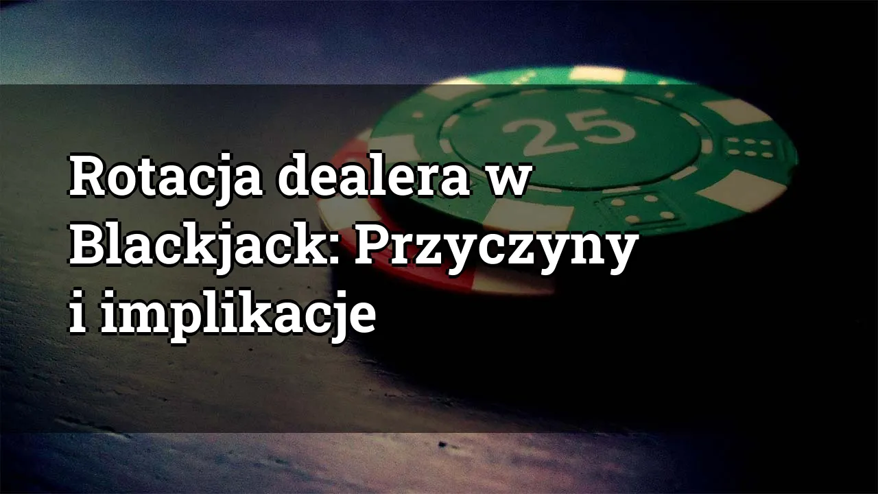Rotacja dealera w Blackjack: Przyczyny i implikacje