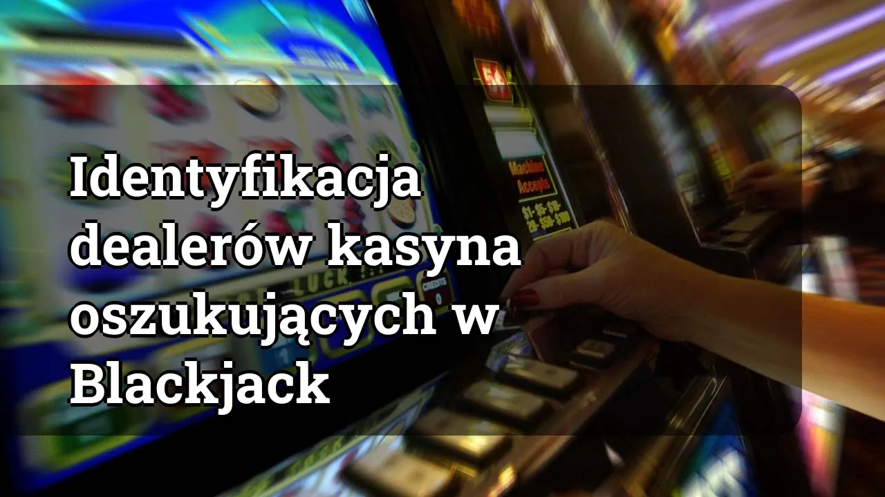 Identyfikacja dealerów kasyna oszukujących w Blackjack