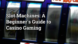 Slot Machines: A Beginner's Guide to Casino Gaming